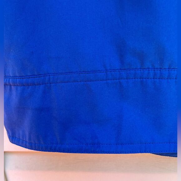 Avenue blue spring/fall jacket, button closure, side pockets, collar, size 18/20 - Picture 6 of 12